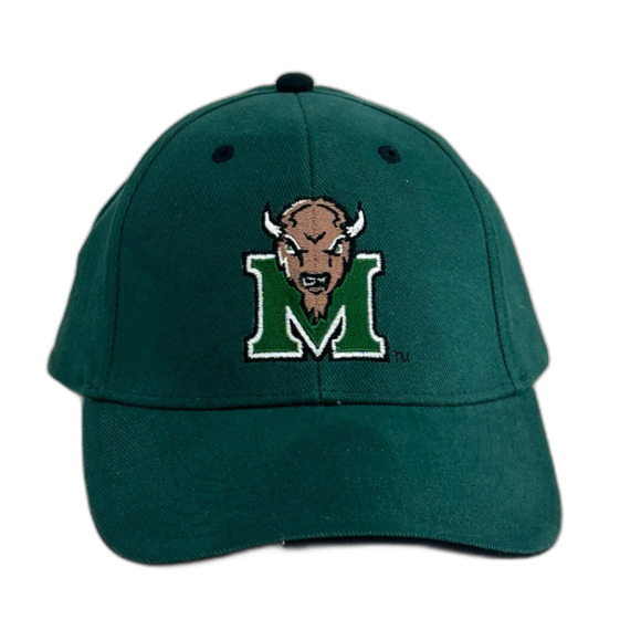 Signatures Cap Hat Unisex Green Marshall University Thundering Herd Licensed - Picture 1 of 12